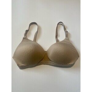 Warners All You Need Bra Beige 36B Wireless 01269 T-shirt